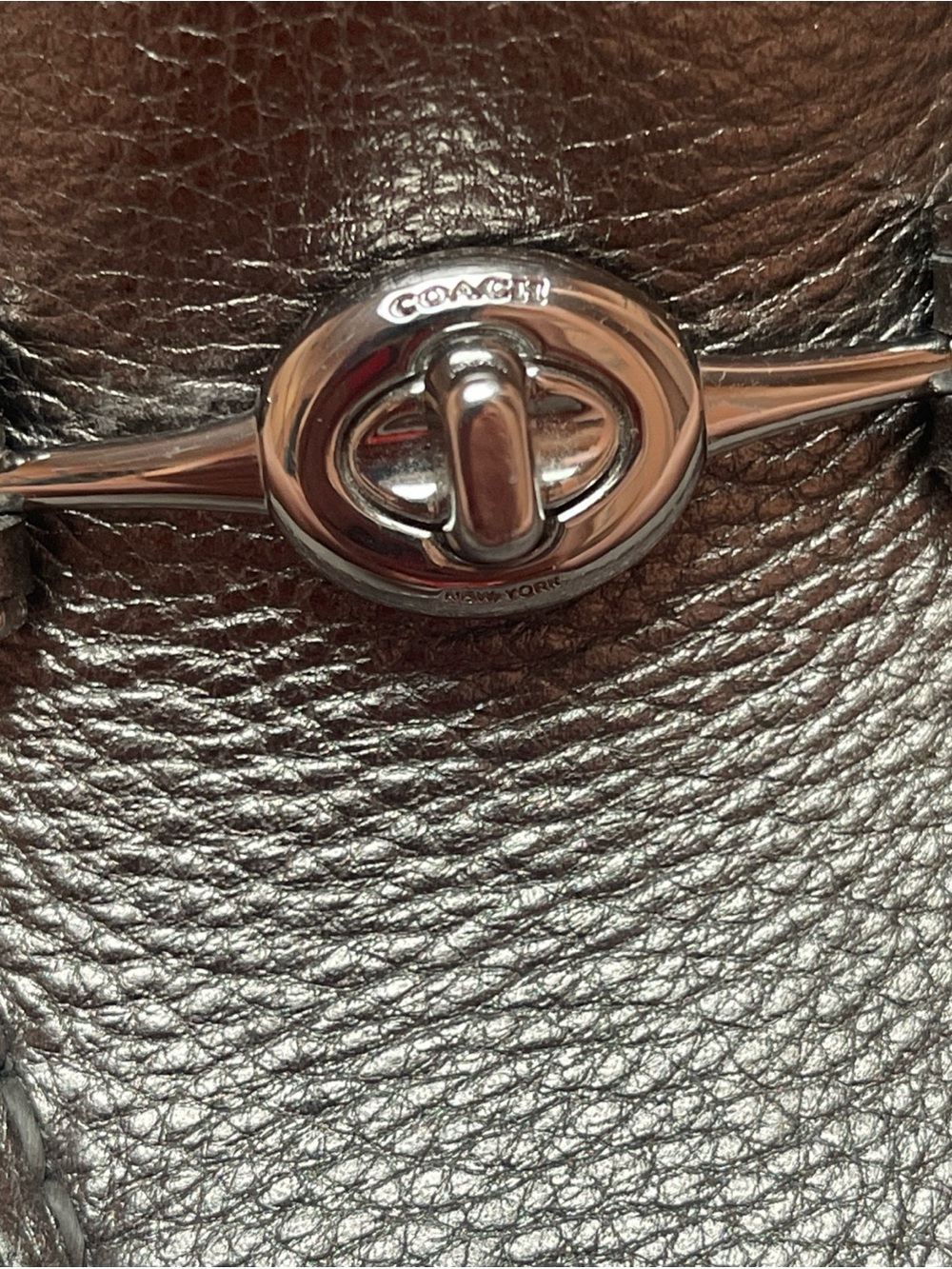 Coach silver leather Arlene driving loafers with logo hardware - size 6.5B - Picture 11 of 11